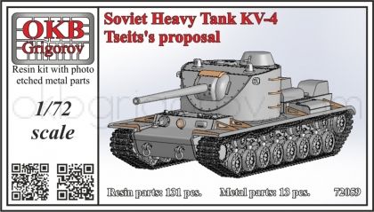 1/72 Soviet Heavy Tank KV-4, Tseits's proposal