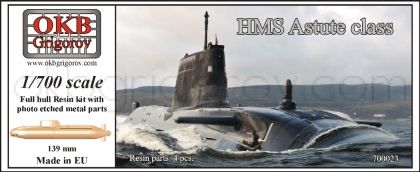1/700 HMS Astute class submarine