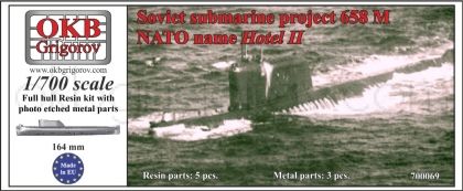 1/700 Soviet submarine project 658 M (NATO name Hotel II)