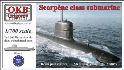 1/700 Scorpène class submarine