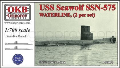 USS Seawolf SSN-575,WATERLINE, (2 per set)