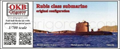 1/700 Rubis class submarine, original configuration