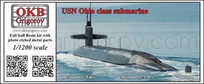 1/1200 USN Ohio class submarine