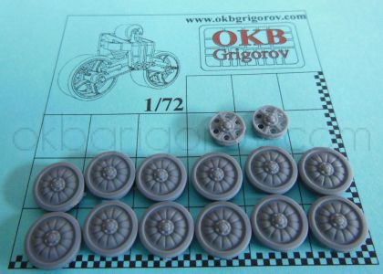 1/72 Wheels for MT-LB, type 1 (S72528)