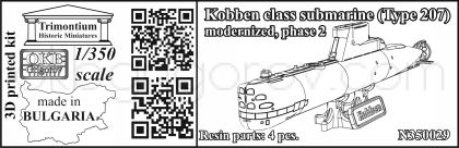 1/350 Kobben class submarine (Type 207), modernized, phase 2 (N350029)