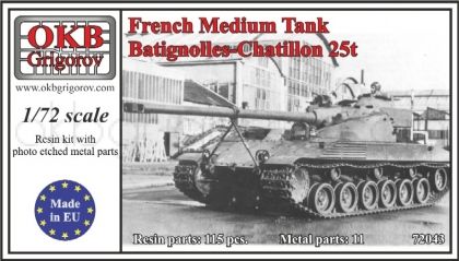French Medium Tank Batignolles-Chatillon 25t
