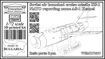 1/72 Soviet air launched cruise missile KS-1 (NATO reporting name AS-1 Kennel) (WEMR72027)