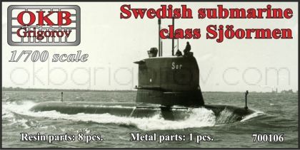 1/700 Swedish submarine class Sjöormen