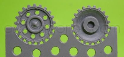 1/72 Sprockets for Pz.III ausf. E/F/G and early H, with hub cap
