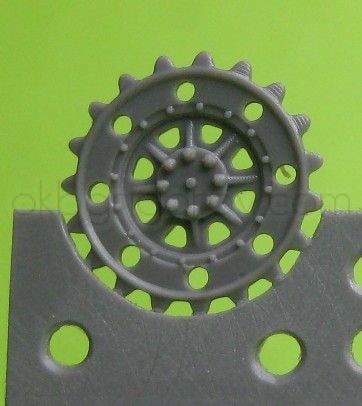 1/72 Sprockets for Pz.38, early Hetzer