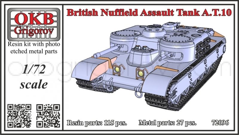 1/72 British Nuffield Assault Tank A.T.9