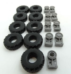 1/72 Wheels for M1001/1002/1013/1014 , Michelin XL