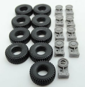 1/72 Wheels for LKW 10t, Continental