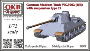 1/72 German Medium Tank VK.3002 (DB) with susspension type II