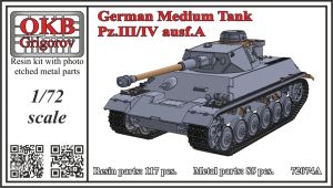 1/72 German Medium Tank Pz.III/IV, Ausf.A (V72074A)