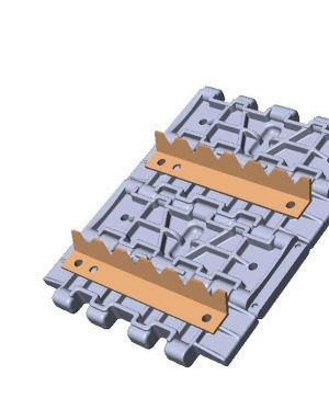 1/72 Grousers for T-34 waffle tracks