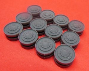 1/48 Wheels for KV, Stamp with inner amortization,  August 1940-June 1941 (S48076)