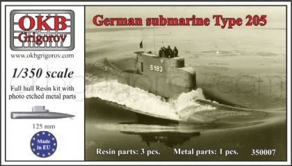 1/350 German submarine Type 205