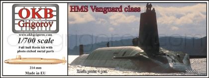 1/700 HMS Vanguard class submarine
