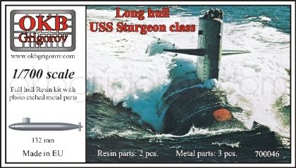 1/700 Long hull USS Sturgeon class submarine