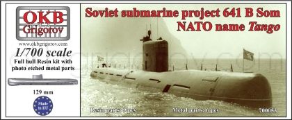 1/700 Soviet submarine project 641 B Som (NATO name Tango)