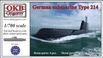 1/700 German submarine Type 214