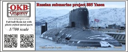 1/700 Russian submarine project 885 Yasen