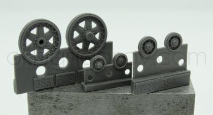 1/72 Wheels for T-28, late