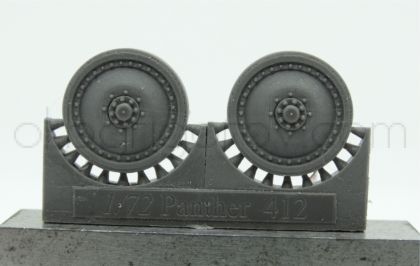 1/72 Wheels for Pz.V Panther, with 16 bolts and 16 rivets