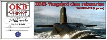 HMS Vanguard class submarine,WATERLINE, (2 per set)