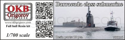 1/700 Barracuda class submarine