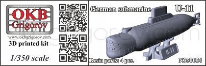 1/350 German submarine U-11 (N350024)