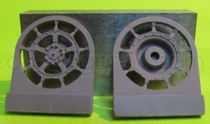 1/72 Sprockets for Tiger II,Jagtiger,E50,E75,Lowe, 9 tooth type 1