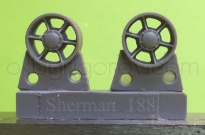 1/72 Idler wheels for M4 family, VVSS open spoke