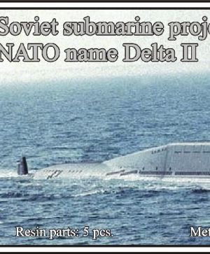 1/700 Soviet submarine project 667 BD Murena-M (NATO name Delta II)