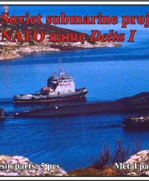 1/700 Soviet submarine project 667 B Murena (NATO name Delta I)