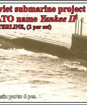 Soviet submarine project 667 AM Navaga-M (NATO name Yankee II),WATERLINE, (2 per set)