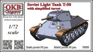 1/72 Soviet Light Tank T-50, with simplified turret