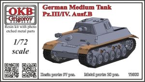 1/72 German Medium Tank Pz.III/IV, Ausf.B