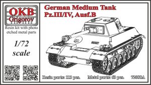 1/72 German Medium Tank Pz.III/IV, Ausf.B (V72088A)