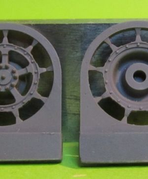 1/72 Sprockets for Tiger II,Jagtiger,E50,E75,Lowe, 9 tooth type 2